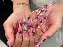 ★ピンクロングネイル★