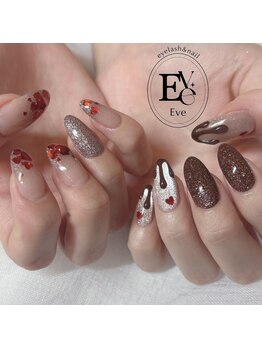イヴ アイラッシュアンドネイル(Eve eyelash&nail)/バレンタインネイル