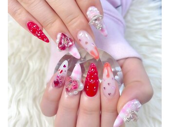 マイネイル 池袋西口(My Nail)/春のいちごネイル☆