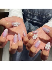 お客様ネイル　梅田　パラジェル