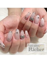 エスフィーネイルサロン リシェル(Esfy nailsalon Richer)/マグネット　ミラーネイル