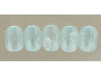 ビュー バイ ネオリーブ 用賀店(beau'r by neolive)/オーロラぷっくりネイル