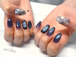 うずまき×ぷっくりフラワー