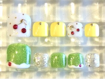 ネイルサロン あかねいろの写真/<丁寧ケア・オフ込>貴女好みのネイルに♪マニキュアも取扱い有！フットバス&かかとスクラブケア付なのも◎