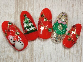 ネイルサロン マハロ 横浜四季の森フォレオ店(Nail Salon Mahalo)/クリスマスネイル