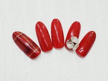 ビーケア 自由が丘店(B.care)/Vカットストーンネイル¥7480