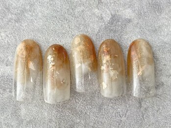 キャラメルグリッターニュアンス