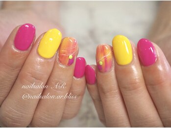 ネイルサロンアンドスクール エーアール(AR)/夏を先取り！☆ 9000円コース