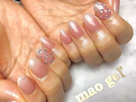mao gel花びらネイル