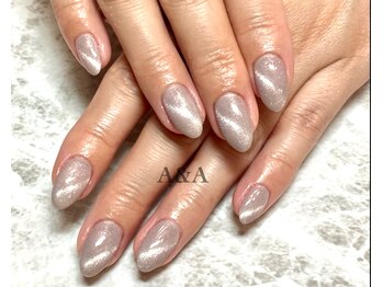 アイラッシュサロン エーアンドエー(eyelash salon A&A)/マグネットグレーワンカラー