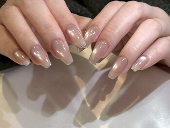 シャルム(charme)の写真/シンプルネイルも当店にお任せください♪自爪を削らないジェルのフィルイン対応◎チップの長さ出しも対応◎