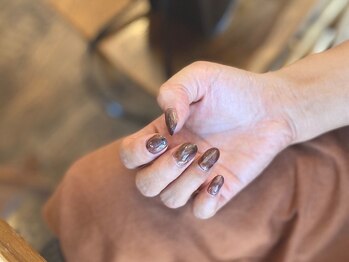 ディポルト 南蔵王店(diporto)/ブラウンニュアンスネイル