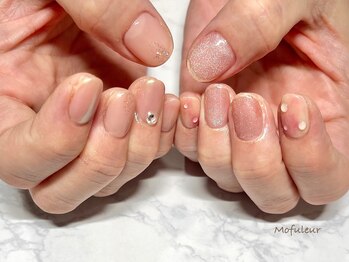 モフルール(Mofuleur)/桃ネイル・マグネット・ピンク