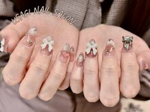 ウサギネイル 新大久保店(usagi nail)/リボンネイル