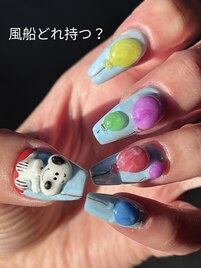 キャラクターネイル3D