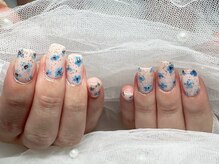 ジェー エス シー ネイル(J.S.C.nail)/手書きネイル/フラワー/派手
