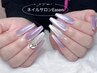 No.2【チップ長さだし10】マグネット＆フラッシュネイル☆パーツ2個付¥8,000