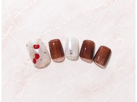フットさくらんぼネイル