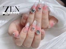 ゼン ネイル デザイン 池袋(ZEN NAIL DESIGN)/ 長さだしやり放題×つけ放題
