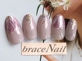 パープル×お花