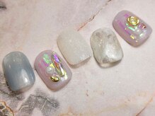 ネイル ラグーン 大泉学園(nail Lagoon)/Mプラン　冬　ニュアンス