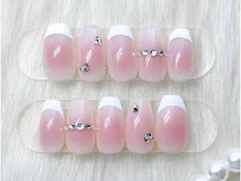 ファストネイル 池袋店(FAST NAIL)/ワンホン チーク フレンチ 