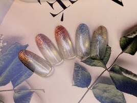 新色ラメ×マグネットグラデ