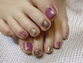 レアレアネイル(Lealeanail)/【パラジェル】フットデザイン