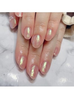 キュービーネイル イオンモール春日部店(QB Nail)/オーロラワンカラー ¥6800
