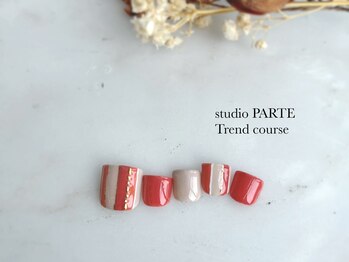 スタジオパルテ ネイルアイラッシュ(studio PARTE)/定額フット トレンドコース