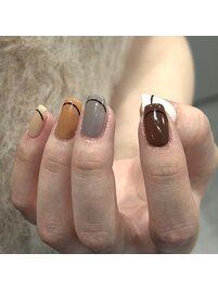 大人シンプルネイル
