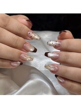 アイリッシュネイル 久屋大通店(Irish Nail)/キルティング×フレンチネイル