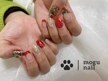 モグネイル(Mogunail)/クリスマスネイル/冬ネイル