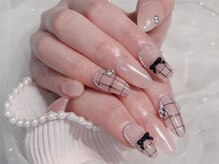 フィオナ 大久保店(Fiona)/黒ネイル#新大久保#新宿#オフ