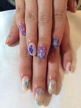 ネイルサロン ドレリッチ 大宮店(drerich)/タイダイシェルネイル