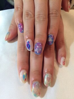 ネイルサロン ドレリッチ 大宮店(drerich)/タイダイシェルネイル