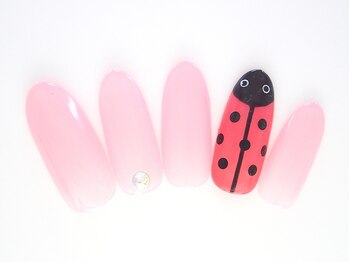 ワンネイル(ONE NAIL)/＃テントウムシ＃アート