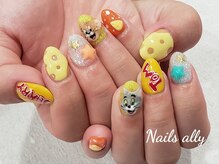 ネイルズアリー 立川店(Nails ally)/3Dネイル×キャラクター×星×夏