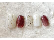 アイネイルズ 梅田店(I nails)/冬もやもやニュアンス¥7700
