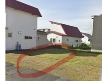 駐車場千歳市花園1丁目2-6ピンクのラパンの前に停めて下さい