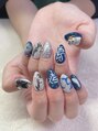 アンドシュシュネイル(&CHOU CHOU nail)&nbsp;myネイルは推しネイル仕様に♪デザイン考える時間が大好きです！