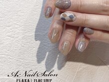 エーネイルサロン プラーカ本店(A-Nail Salon)/秋色タイルネイル