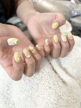 レモンスカッシュネイル