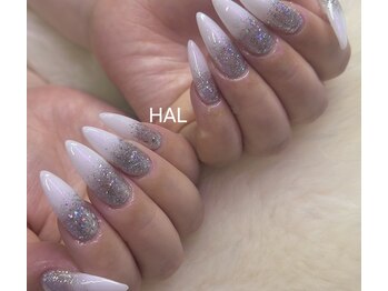 ハル(HAL)/逆グラデーションネイル