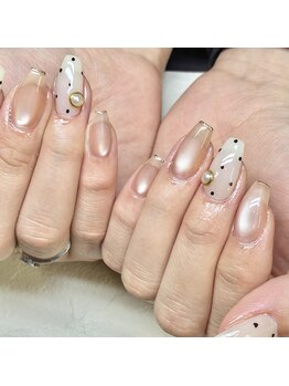 ミーナ(MI-NA)の写真/毎月変わる定額デザインで季節にあった指先へ。色変えも可能で5種類から選ぶ楽しさを体験して下さい☆