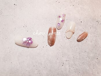 シュポルテ(chou porte)/シェルフラワーネイル