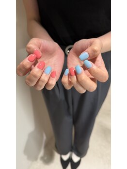 ビーカラフル 新宿店(BeColorful)の写真/【ジェルネイル¥3990~】シンプルだけどちょっと個性的!!でも可愛い!!クセになる可愛さ♪派手なデザインも◎