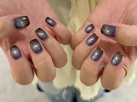 マグ×グラデーションネイル