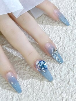 ユニークネイル 横浜関内店(Unique Nail)/《HAND》やり放題120分 青グラ