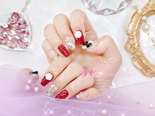 ワンホンネイル 新宿(Rumi Nail)/秋冬☆聖夜の華やかコース/新宿